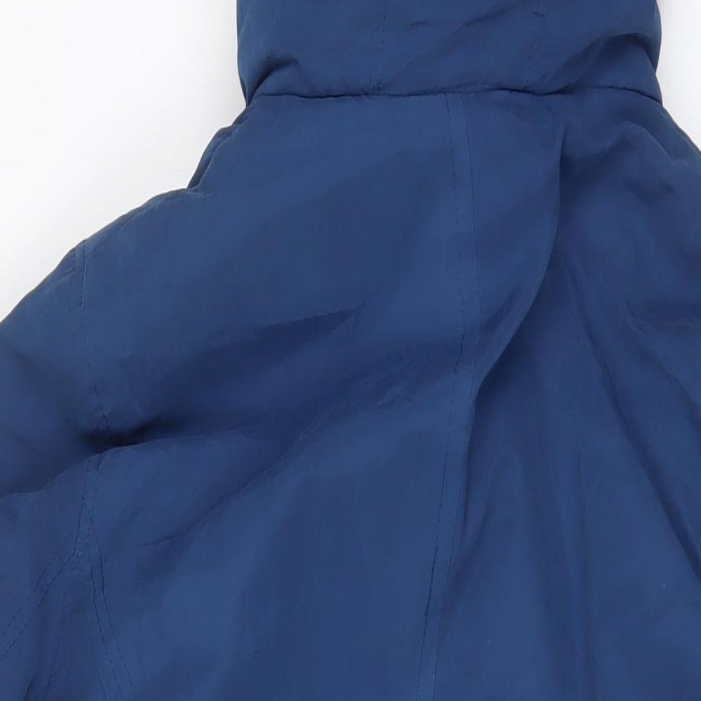 Womens UK Size 16 Bonmarché Blue Quilted Coat