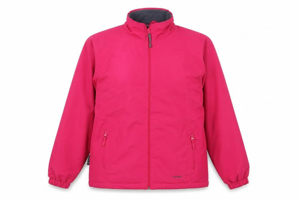 Mountain Life Womens Pink Jacket Coat Size 18 Zip - Logo, Embroidered