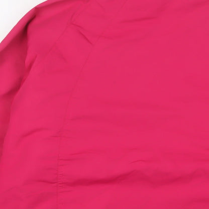 Mountain Life Womens Pink Jacket Coat Size 18 Zip - Logo, Embroidered
