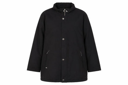 Bugatti Womens Black Quilted Coat Size XL Zip