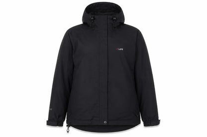LIFE Womens Black Jacket Coat Size 12 Zip