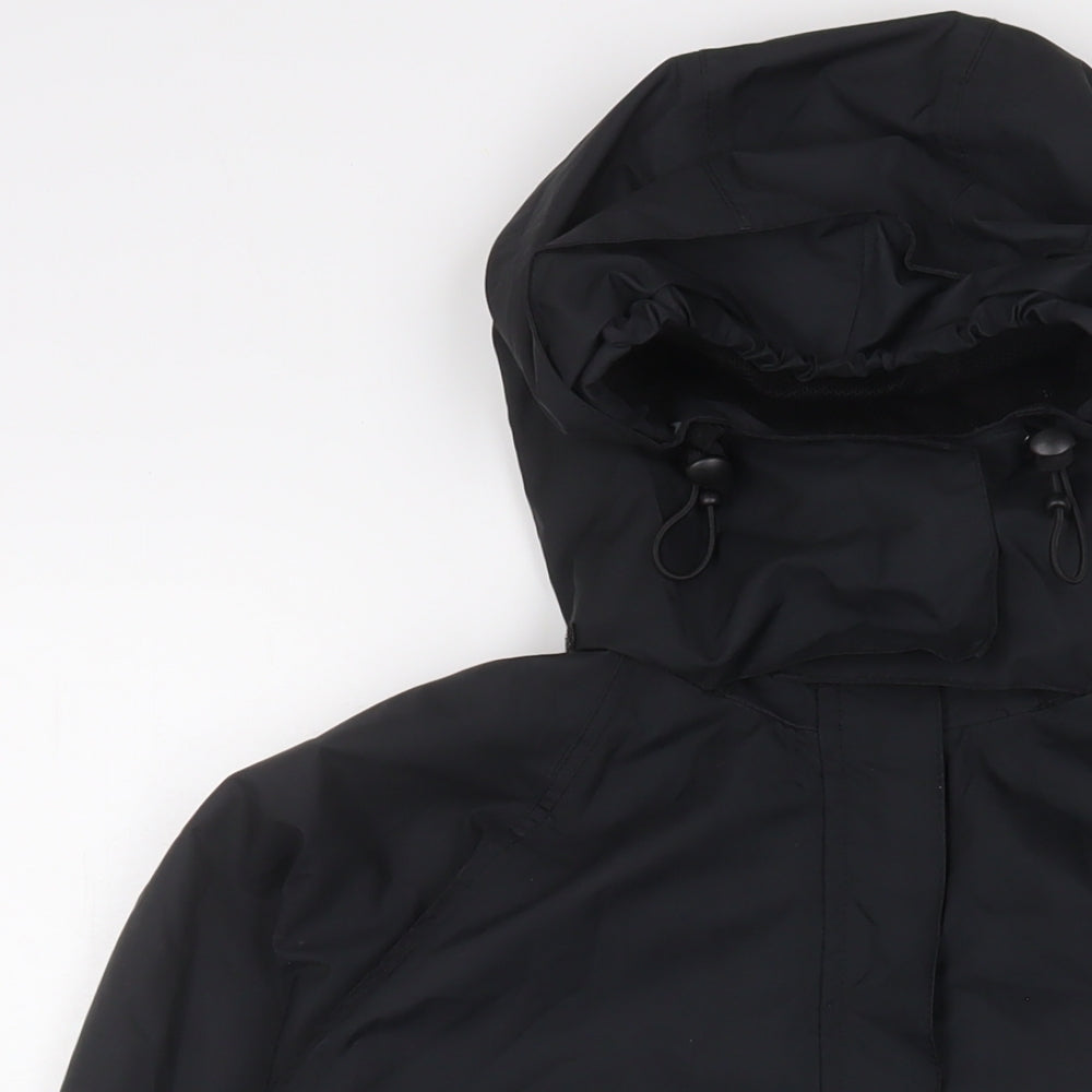 LIFE Womens Black Jacket Coat Size 12 Zip