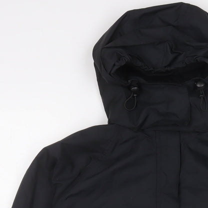 LIFE Womens Black Jacket Coat Size 12 Zip
