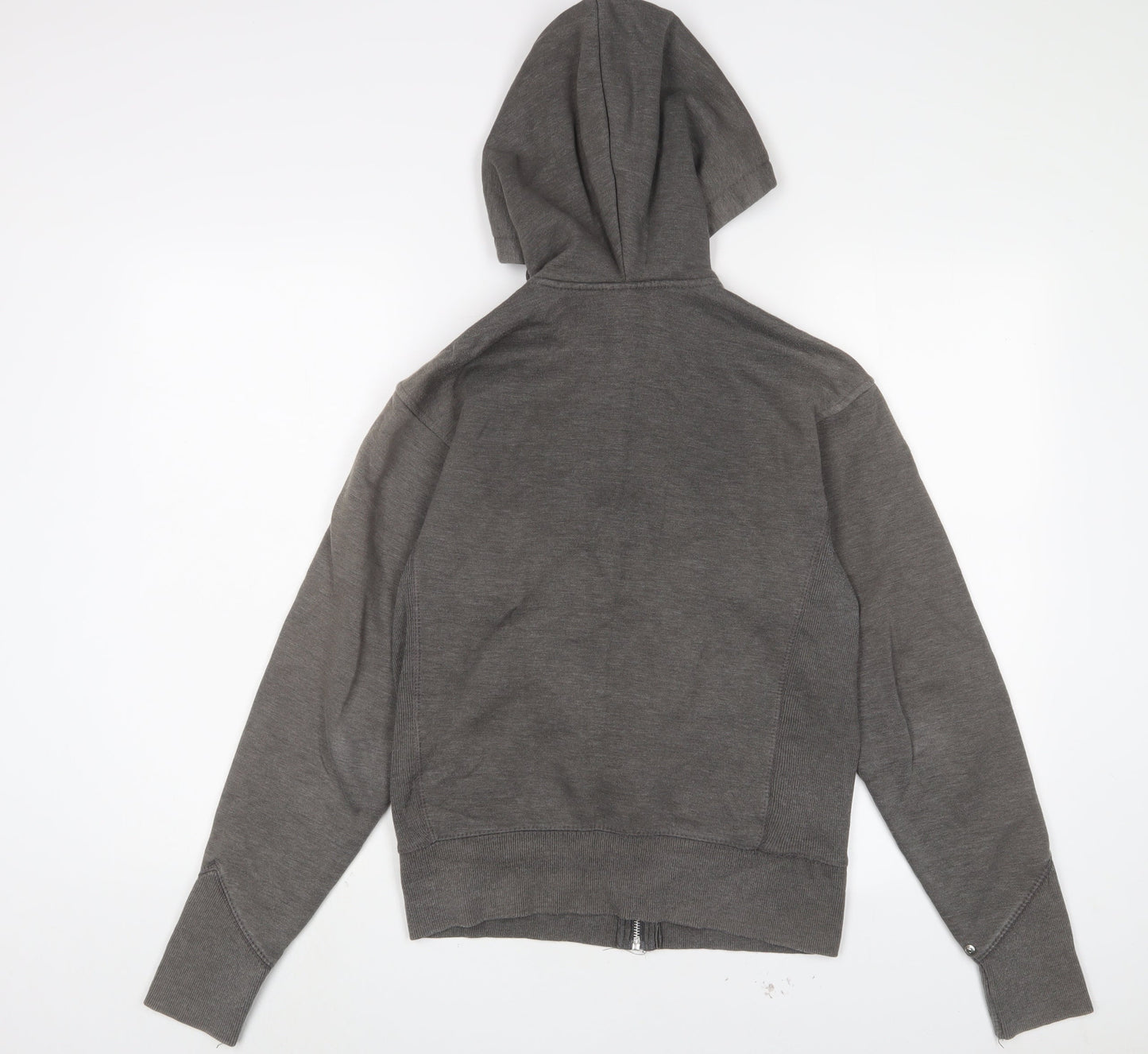 Sneaker Freak Womens Grey Cotton Full Zip Hoodie Size XS Zip