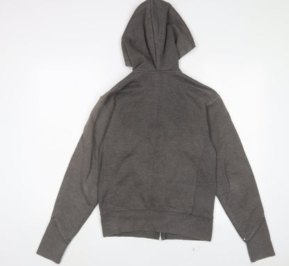Sneaker Freak Womens Grey Cotton Full Zip Hoodie Size XS Zip