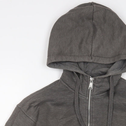Sneaker Freak Womens Grey Cotton Full Zip Hoodie Size XS Zip