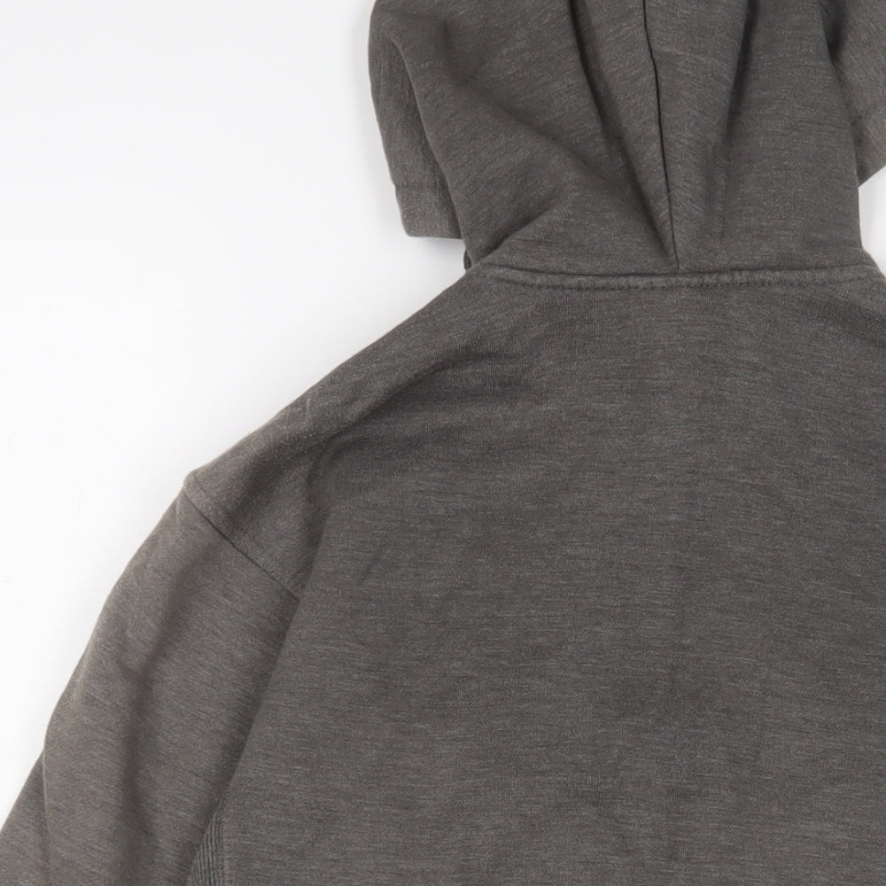 Sneaker Freak Womens Grey Cotton Full Zip Hoodie Size XS Zip