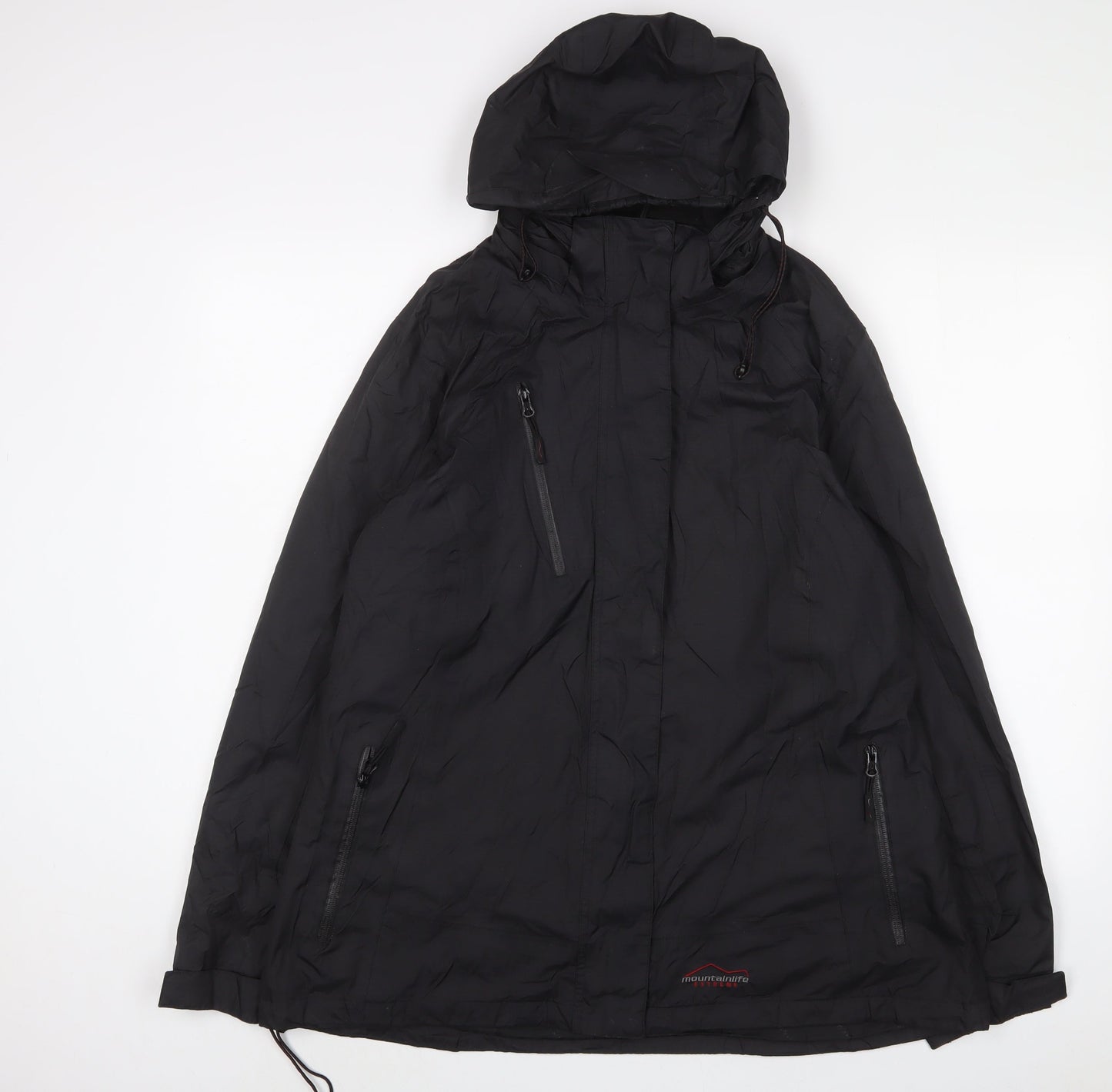 Womens UK Size 18 Mountain Life Black Jacket