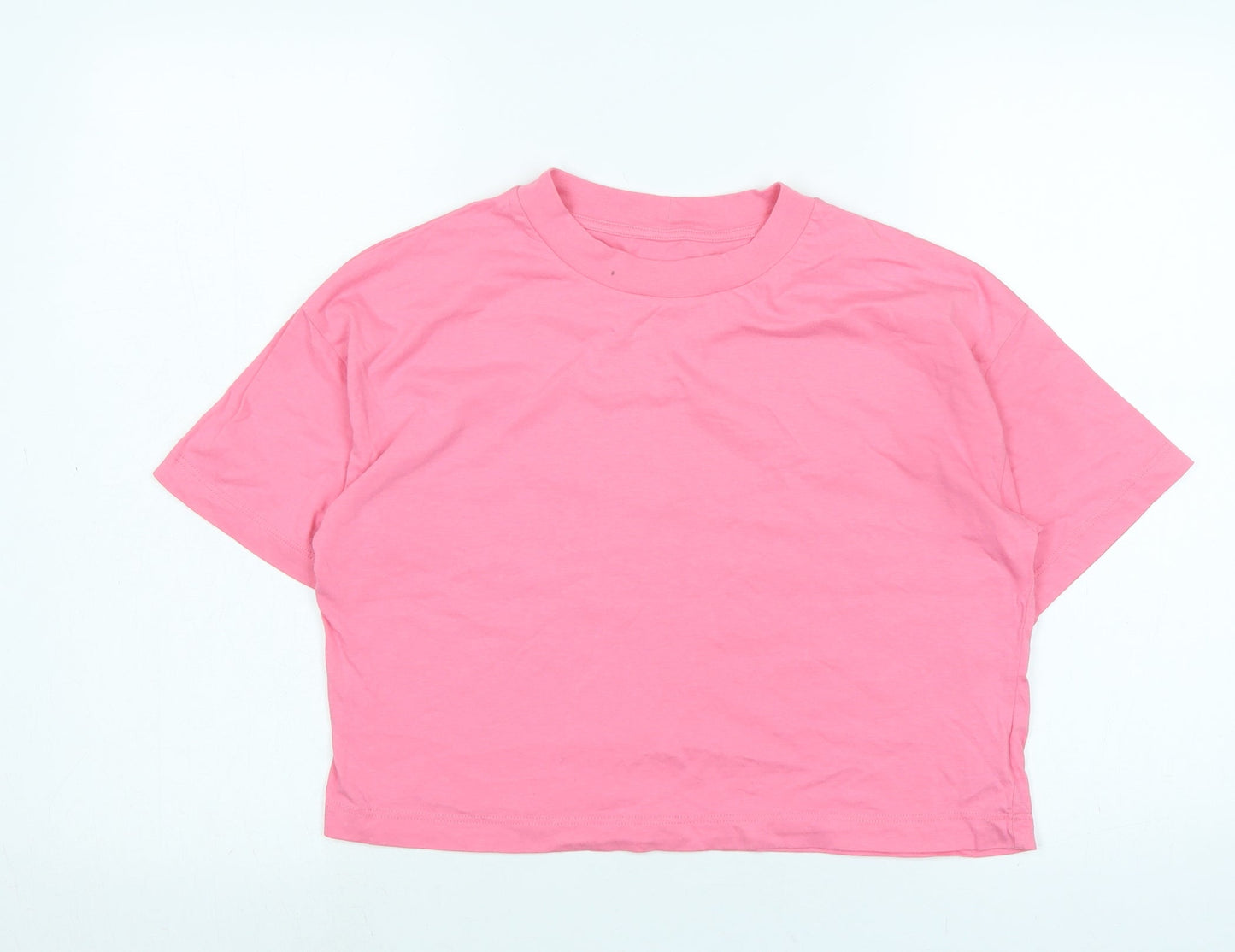 Womens UK Size 8 River Island Pink Basic T-Shirt