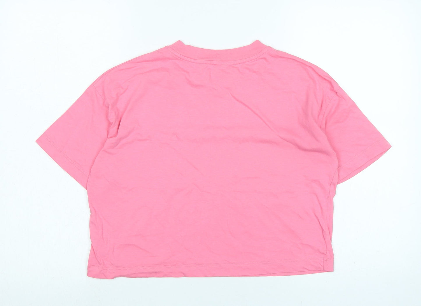 Womens UK Size 8 River Island Pink Basic T-Shirt