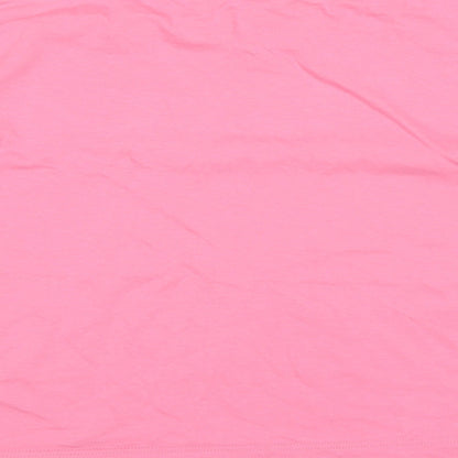 Womens UK Size 8 River Island Pink Basic T-Shirt