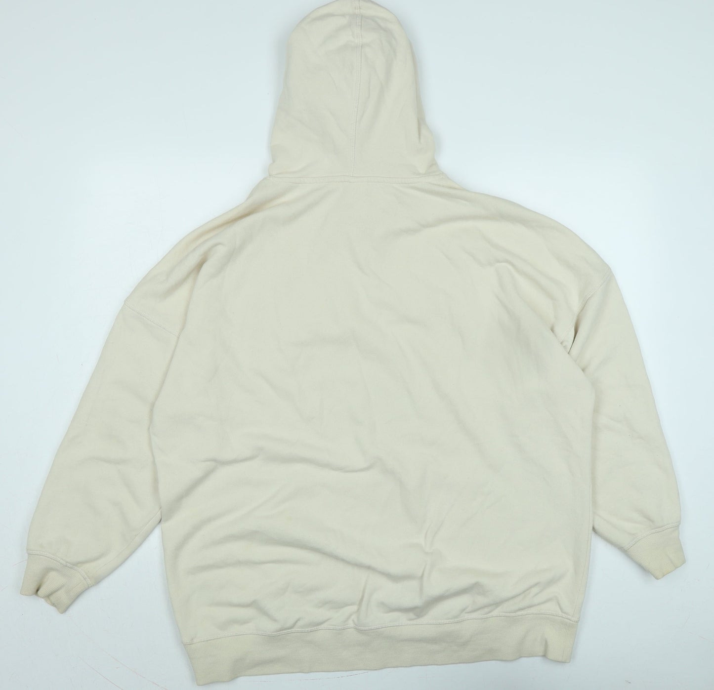 Mens UK Size S H&M Beige Pullover Hoodie