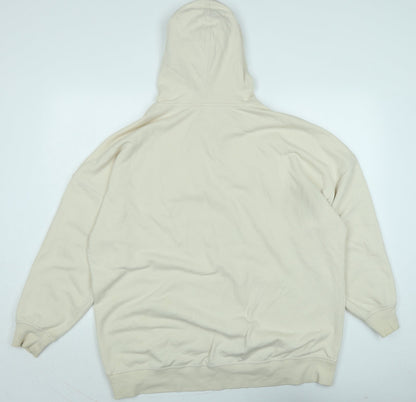 Mens UK Size S H&M Beige Pullover Hoodie