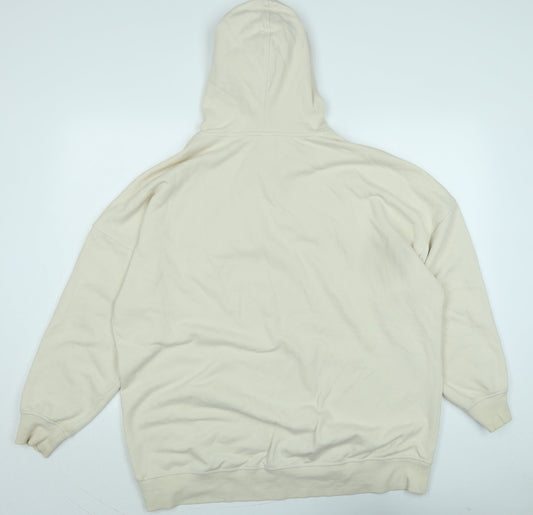 Mens UK Size S H&M Beige Pullover Hoodie
