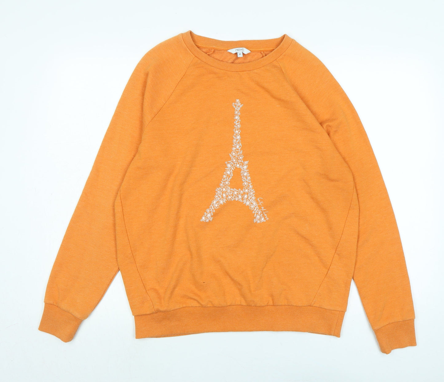 Womens UK Size M NEXT Orange Pullover Sweatshirt
