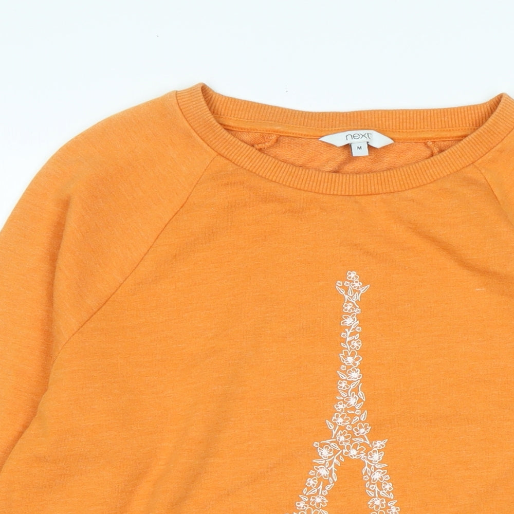 Womens UK Size M NEXT Orange Pullover Sweatshirt