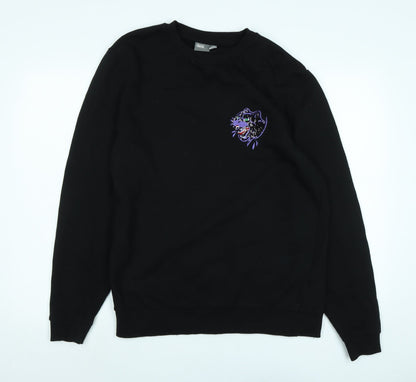 Womens UK Size M ASOS Black Pullover Sweatshirt