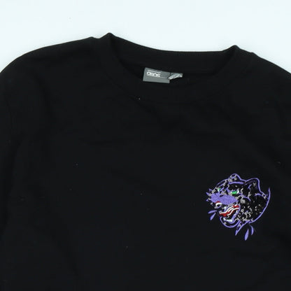 Womens UK Size M ASOS Black Pullover Sweatshirt