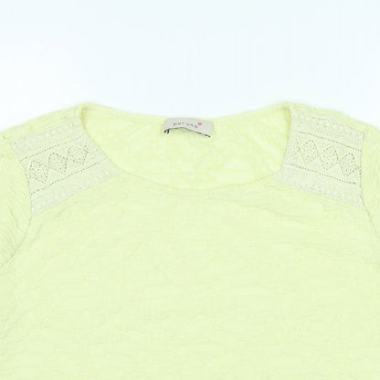 Womens UK Size 18 Marks and Spencer Yellow Basic Blouse