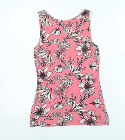 Womens UK Size 10 Dorothy Perkins Pink Basic Tank