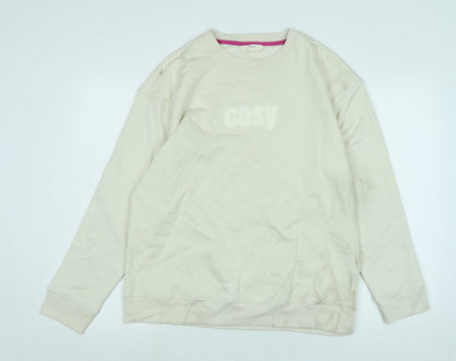 Womens UK Size 18 Marks and Spencer Ivory Pullover Sweatshirt