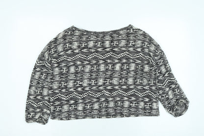 Womens UK Size 8 New Look Black Pullover Jumper