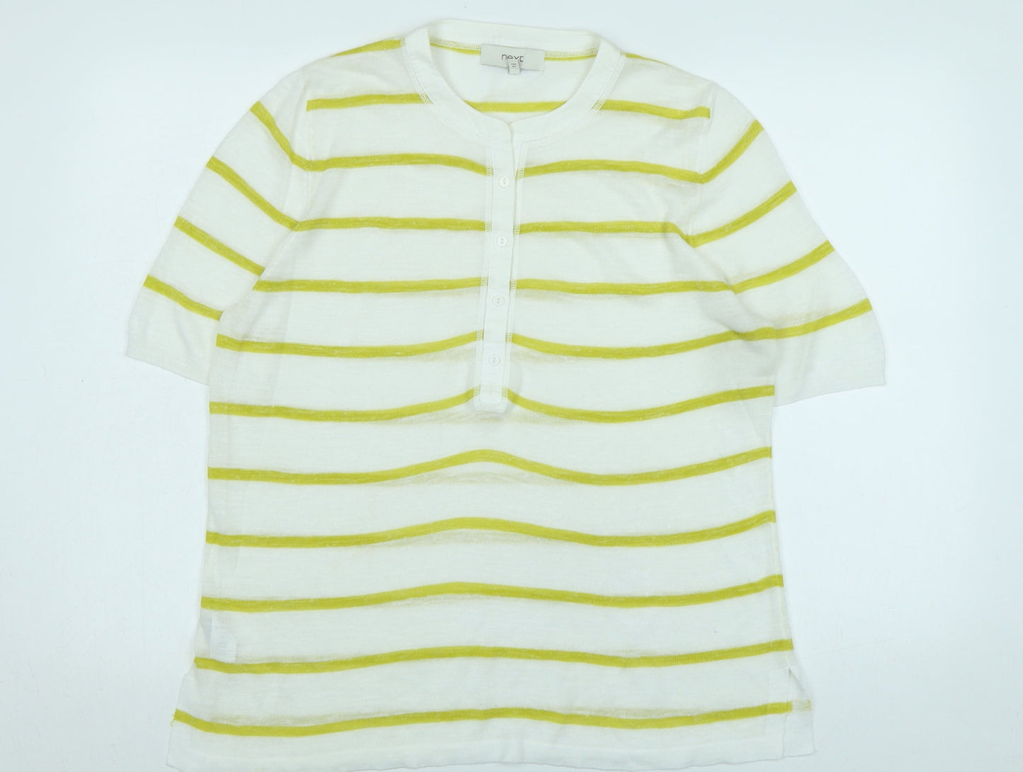 Womens UK Size 16 NEXT White Pullover Jumper