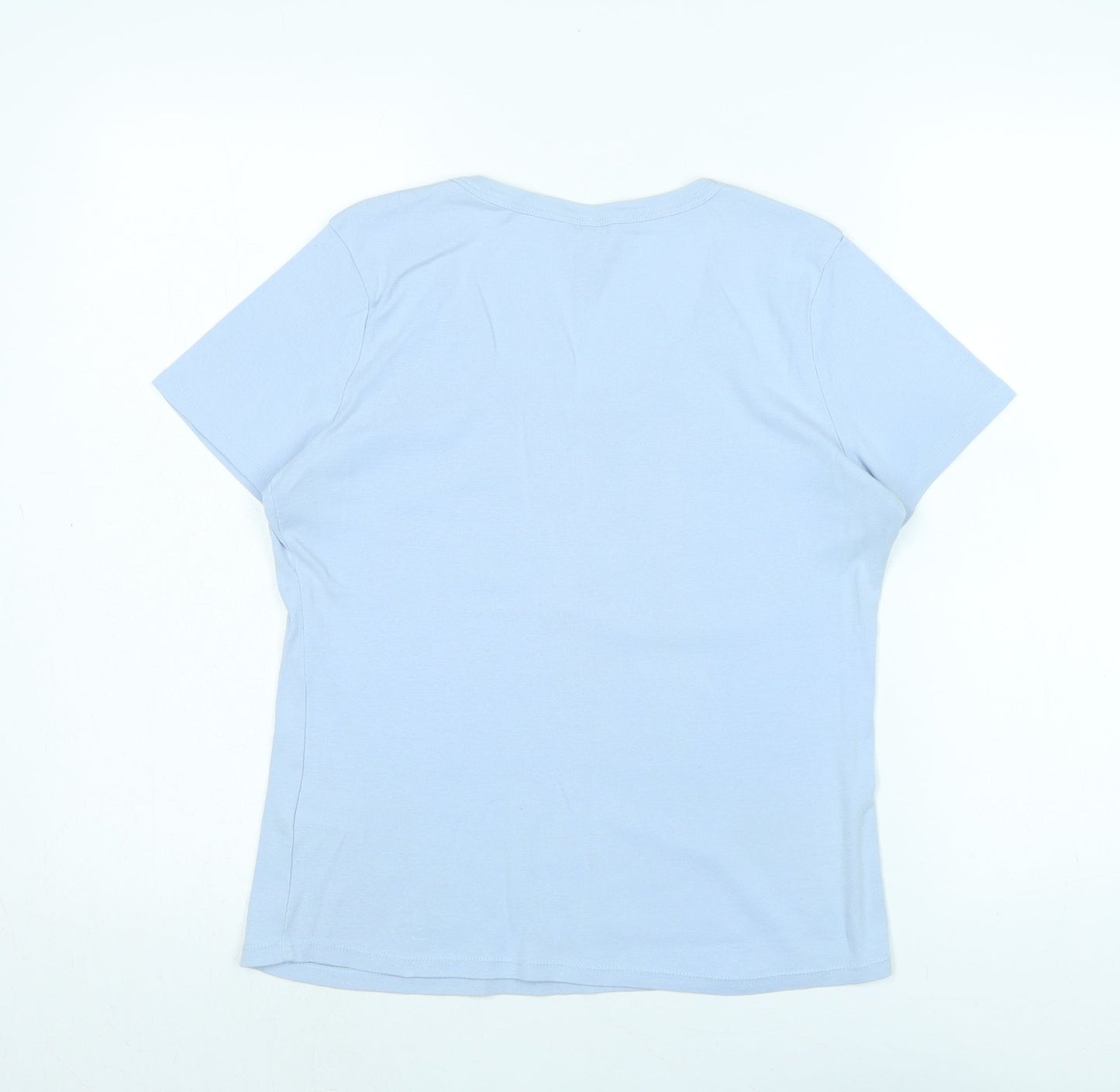 Womens UK Size 14 Marks and Spencer Blue Basic Polo