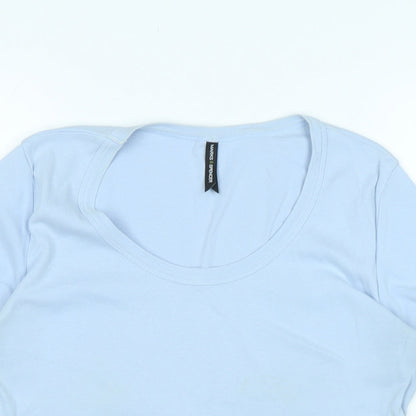 Womens UK Size 14 Marks and Spencer Blue Basic Polo