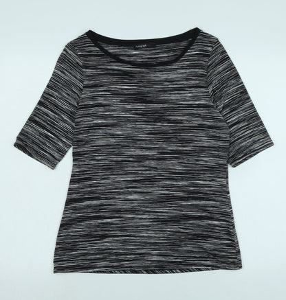 Womens UK Size 12 Marks and Spencer Black Basic T-Shirt