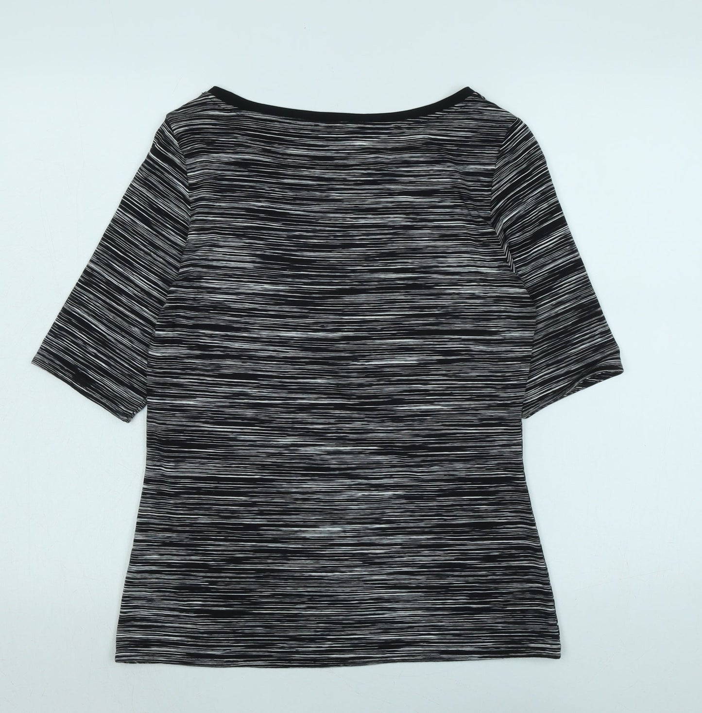Womens UK Size 12 Marks and Spencer Black Basic T-Shirt