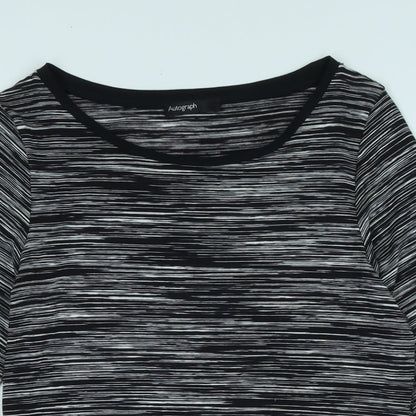 Womens UK Size 12 Marks and Spencer Black Basic T-Shirt