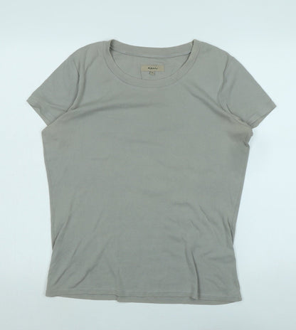 Womens UK Size XL ken Grey Basic T-Shirt