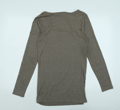 Womens UK Size M Vera Moda Beige Jersey T-Shirt