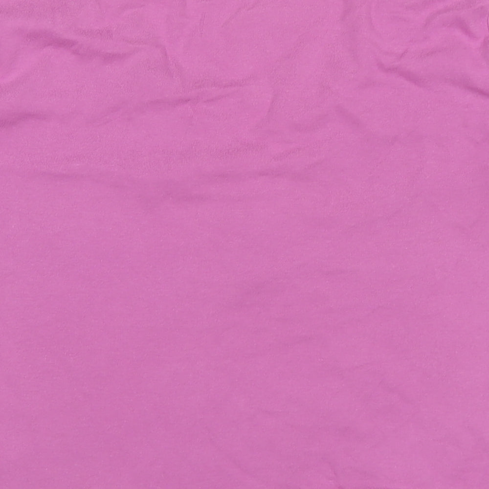 South Womens Purple Solid Cotton Top Pyjama Top Size 12