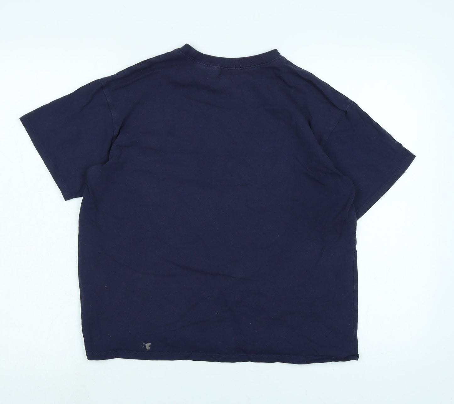 Womens UK Size S Divided Blue Basic T-Shirt