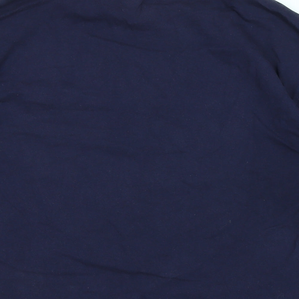 Womens UK Size S Divided Blue Basic T-Shirt