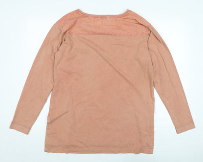 Womens UK Size 12 NEXT Orange Jersey T-Shirt