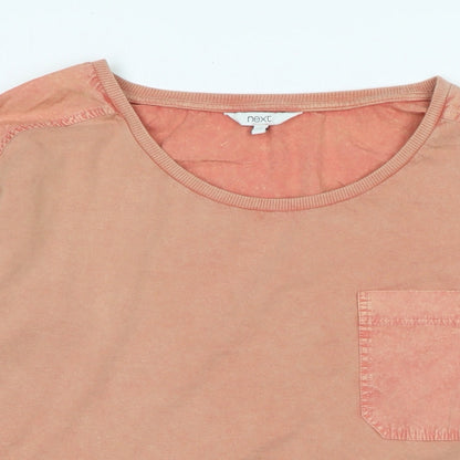 Womens UK Size 12 NEXT Orange Jersey T-Shirt