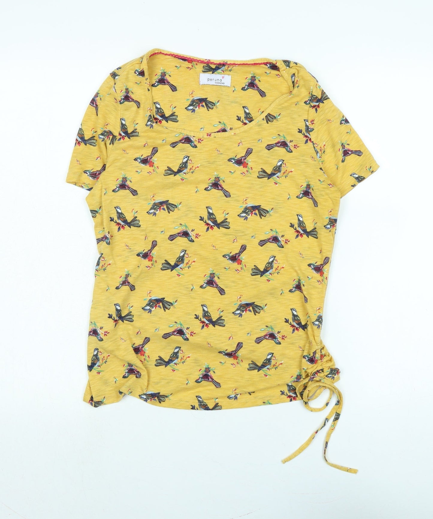 Womens UK Size 10 Marks and Spencer Yellow Basic Blouse