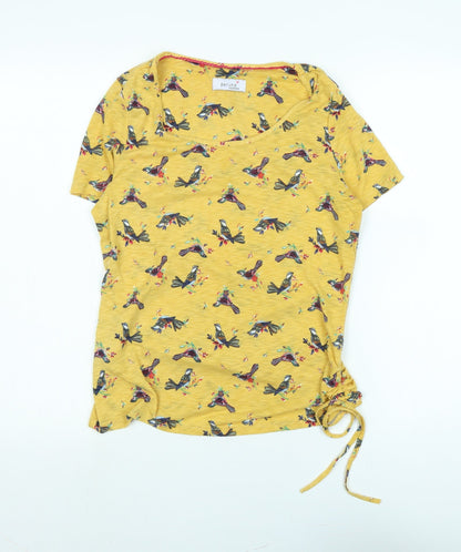 Womens UK Size 10 Marks and Spencer Yellow Basic Blouse
