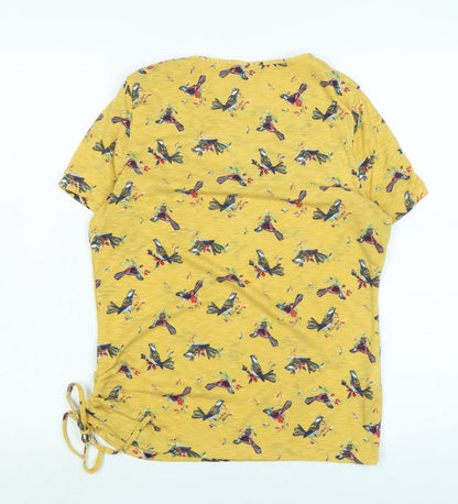 Womens UK Size 10 Marks and Spencer Yellow Basic Blouse