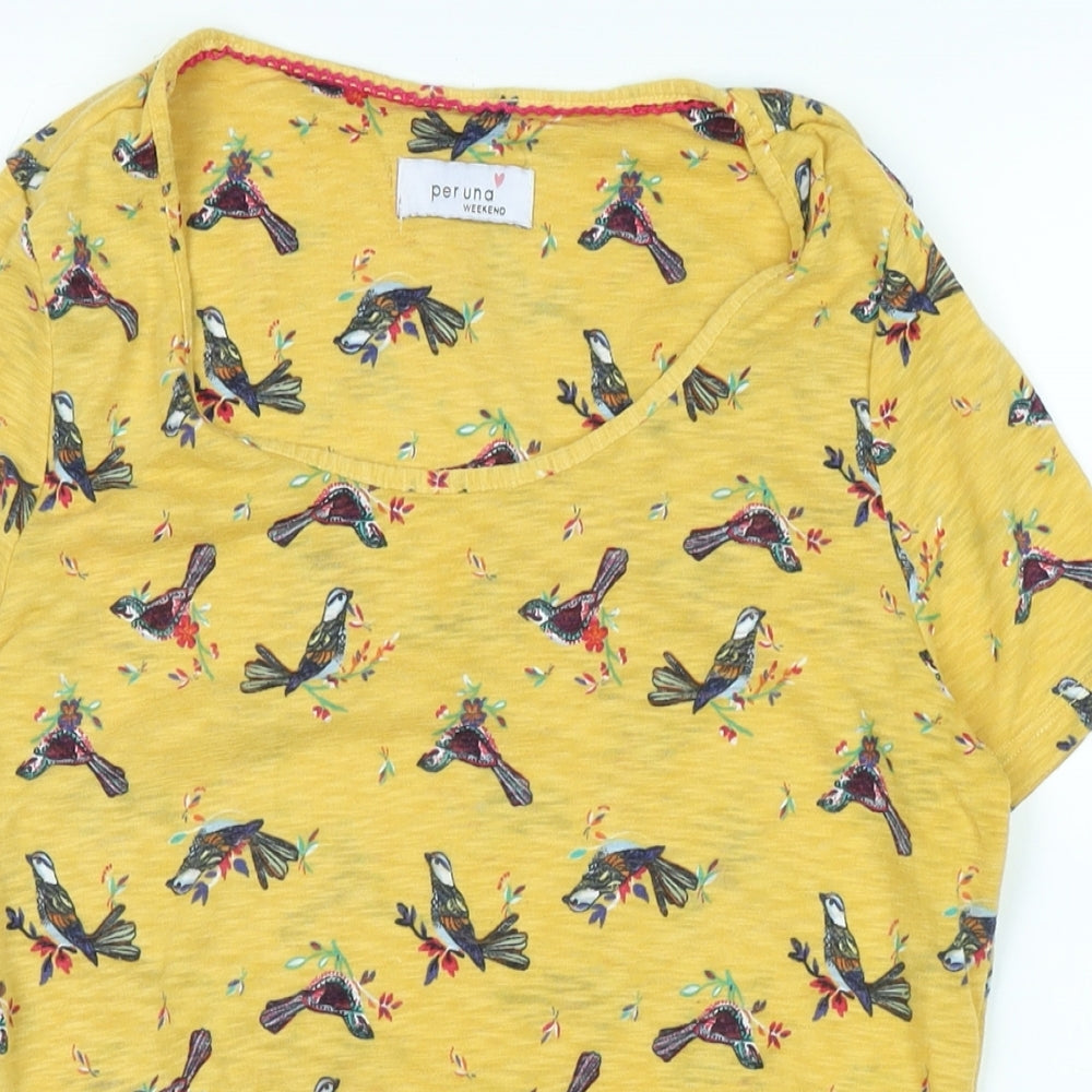 Womens UK Size 10 Marks and Spencer Yellow Basic Blouse
