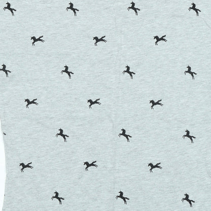 Womens UK Size 10 Miso Grey Basic T-Shirt
