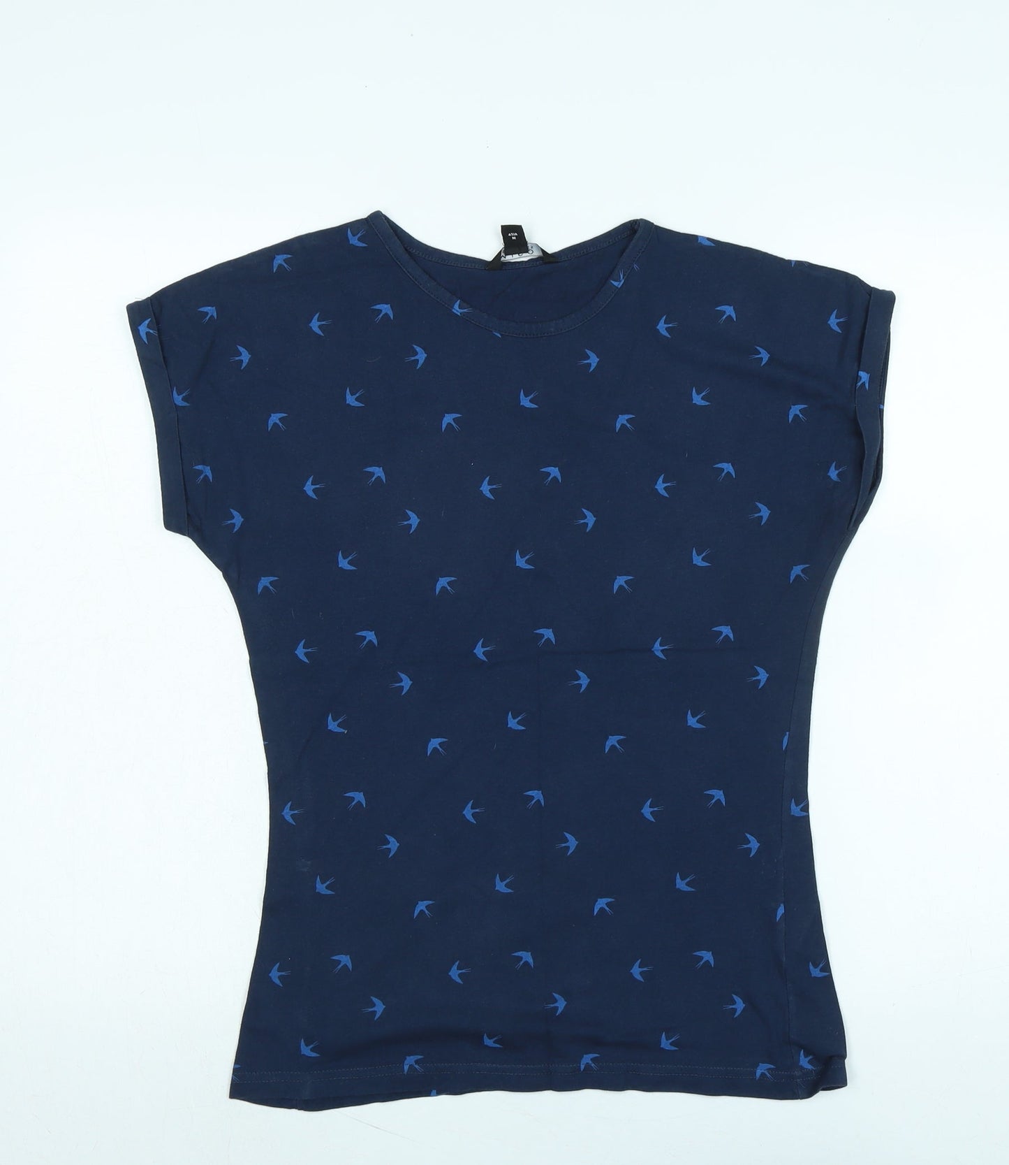 Womens UK Size 10 Miso Blue Basic T-Shirt