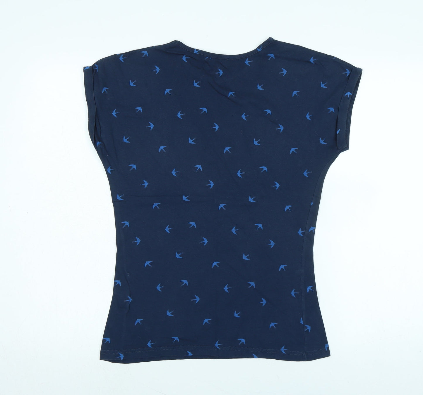Womens UK Size 10 Miso Blue Basic T-Shirt