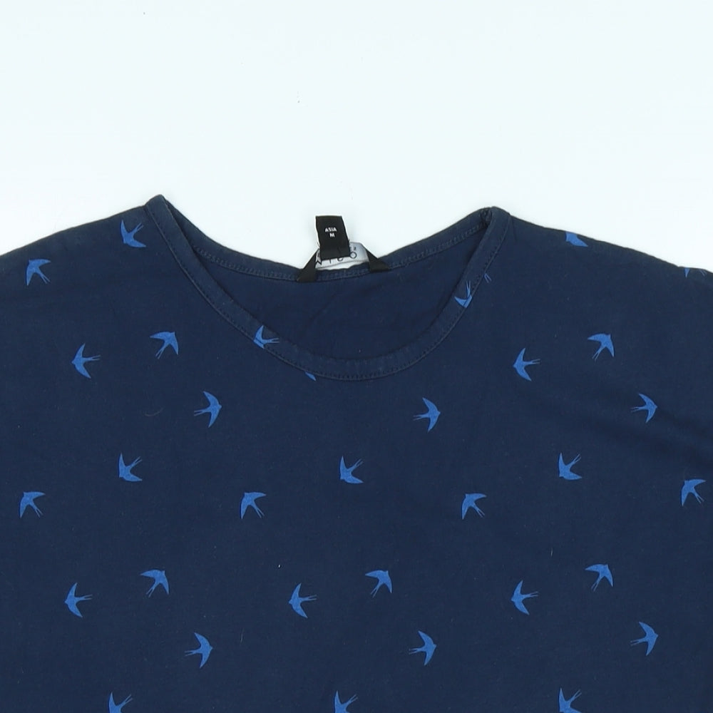 Womens UK Size 10 Miso Blue Basic T-Shirt