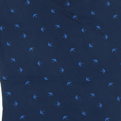 Womens UK Size 10 Miso Blue Basic T-Shirt