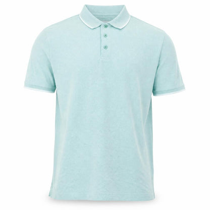 Marks & Spencer Mens Green Polyester Polo Size LT Collared Button