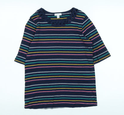 Womens UK Size 10 Spirit Blue Basic T-Shirt